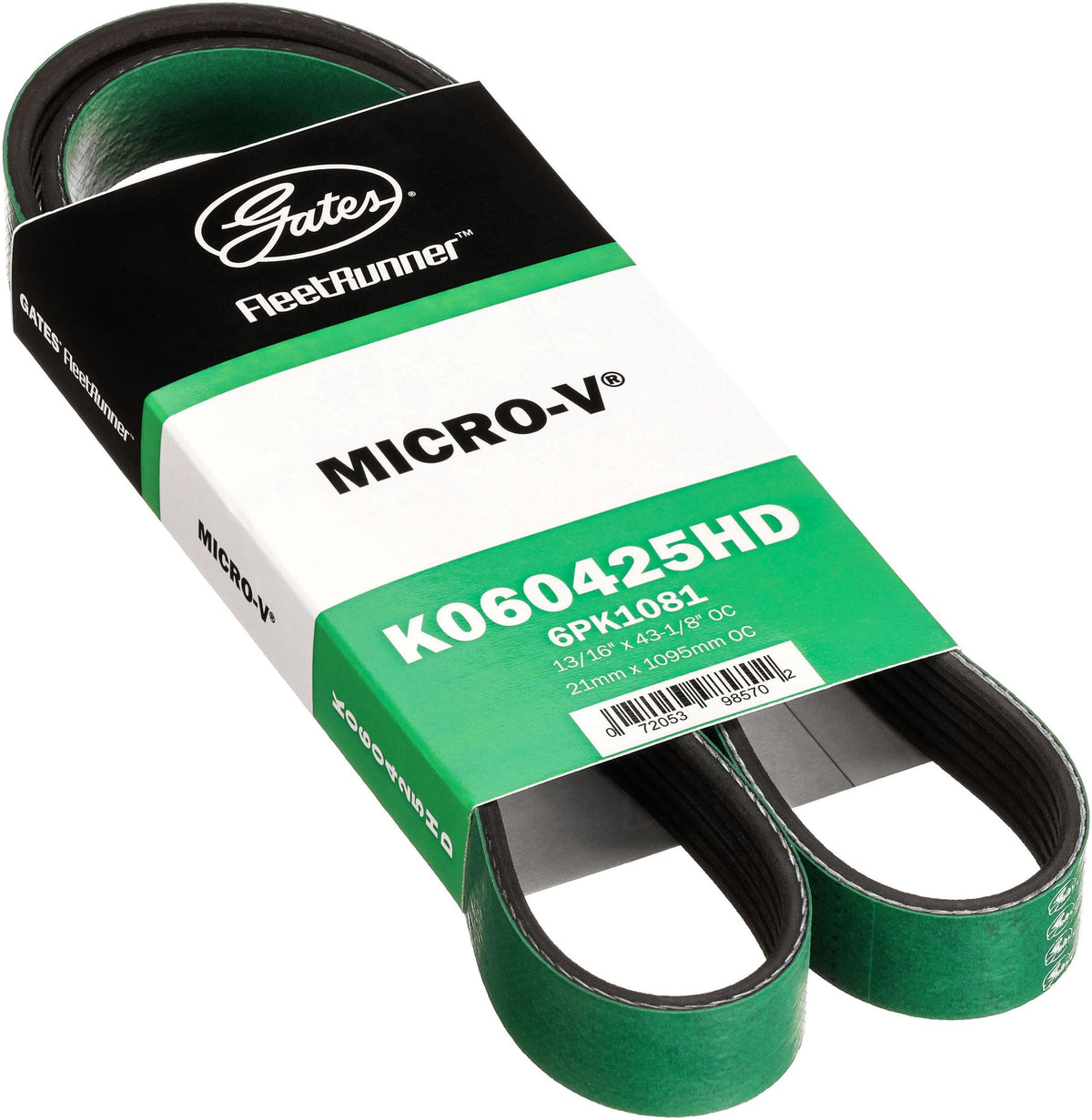Gates K060425HD FleetRunner Heavy-Duty Micro-V Serpentine Drive