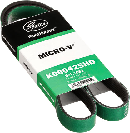 Gates K060425HD FleetRunner Heavy-Duty Micro-V Serpentine Drive