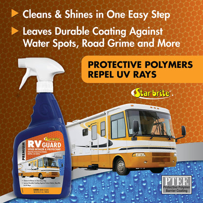 STAR BRITE 071032 STAR BRITE Premium RV Guard Detailer & Protectant Spray – Cleans, Shines & Protects with Protective Polymers - 32 OZ (071032)