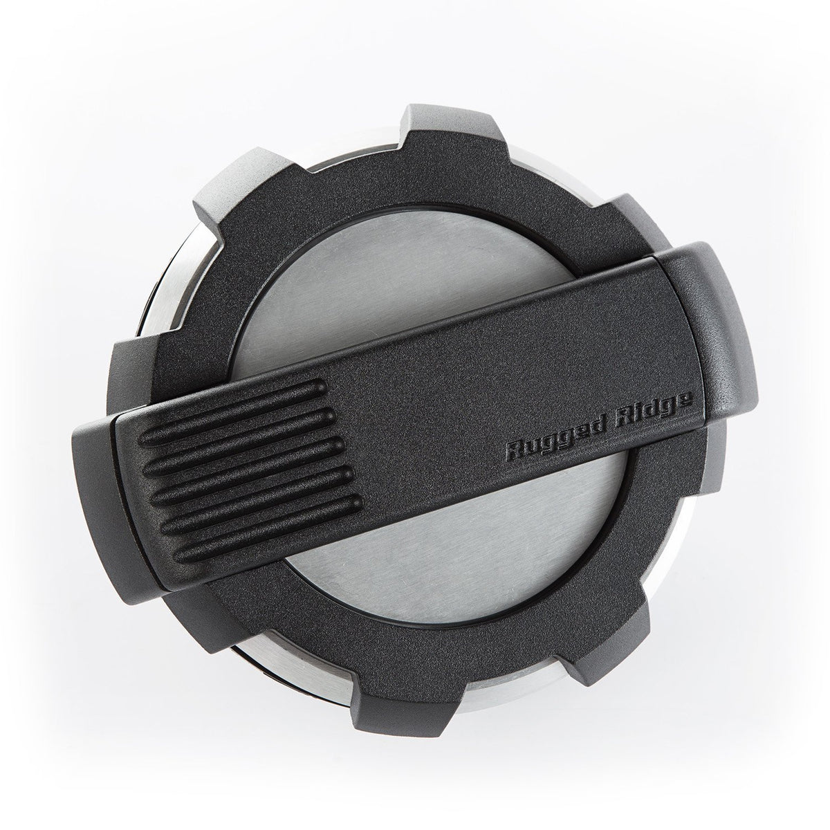 RUGGED RIDGE 11425.10 Rugged Ridge | Elite Gas Cap Door, Non-Lock, Brushed, Aluminum | 11425.10 | Fits 2007-2018 Jeep Wrangler JK