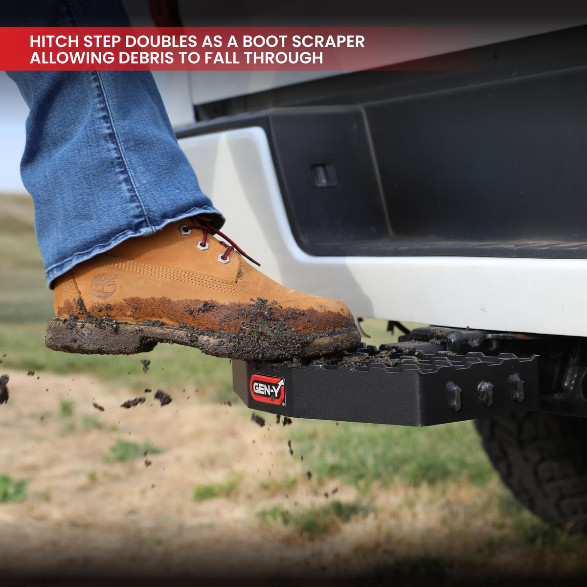 GEN-Y HITCH GH-13052X GEN-Y Hitch Serrated Hitch Step, Black, Fits 2-Inch Receiver