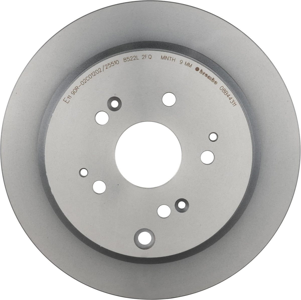 BREMBO 08B44311C02 Brembo 08.B443.11 UV Coated solid Rear Brake Rotor HONDA OE# 42510S0XA00