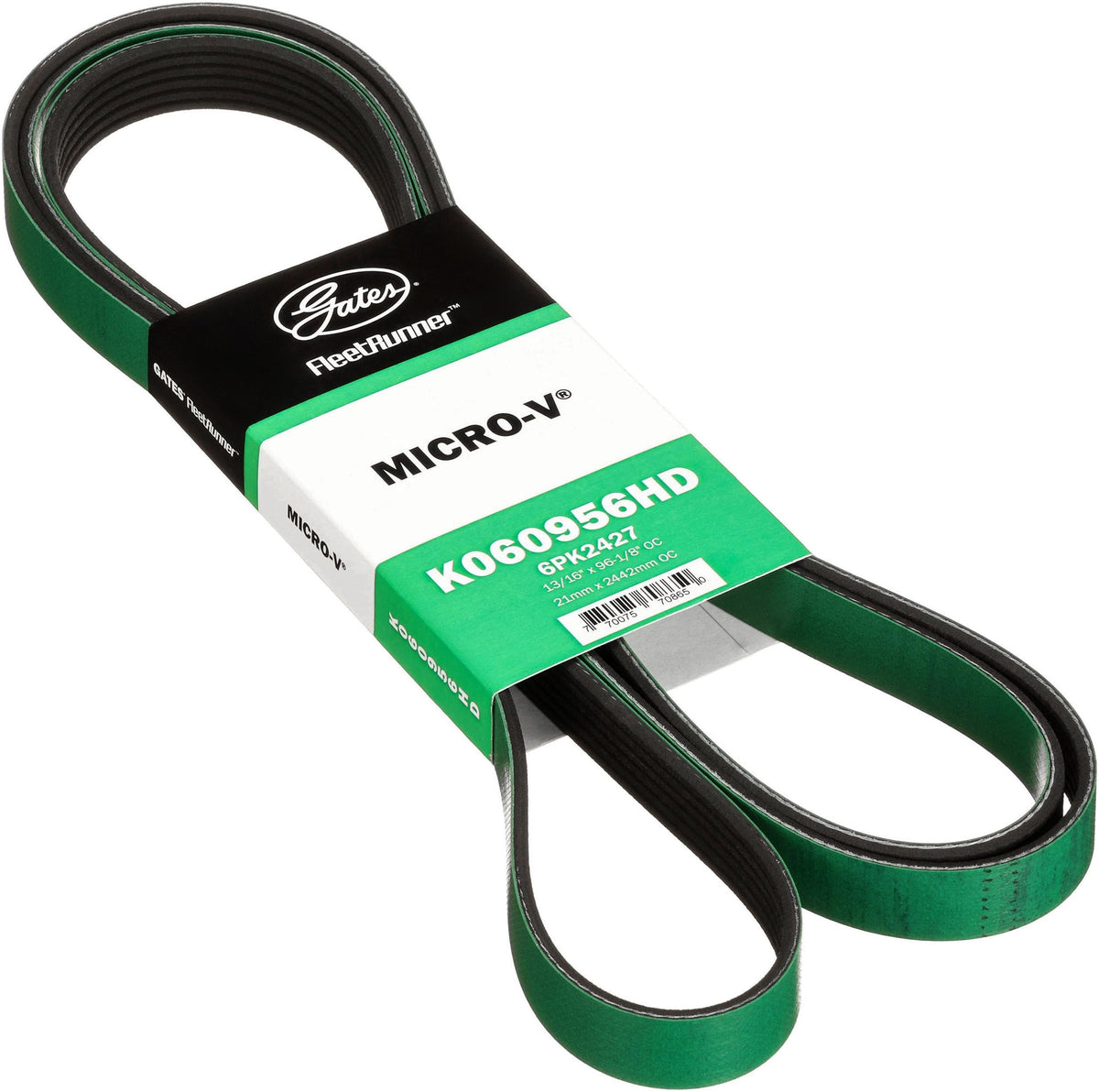 Gates K060956HD Genuine Automotive V-Ribbed Belt (Heavy Duty