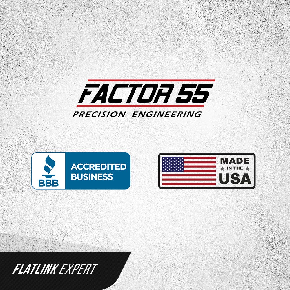 FACTOR 55 00080-06 Factor 55 00080-06 Flatlink E (Expert) Replaces Conventional Winch Hook with a Stronger Shackle/D-Ring Mount Maximum Load 16,000 lb Ultimate Failure Greater Than 40,000 lb – Gray