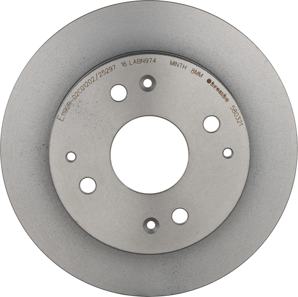 BREMBO 08580321C02 Brembo 08.5803.21 UV Coated solid Rear Brake Rotor ACURA/HONDA OE# 42510S84A50