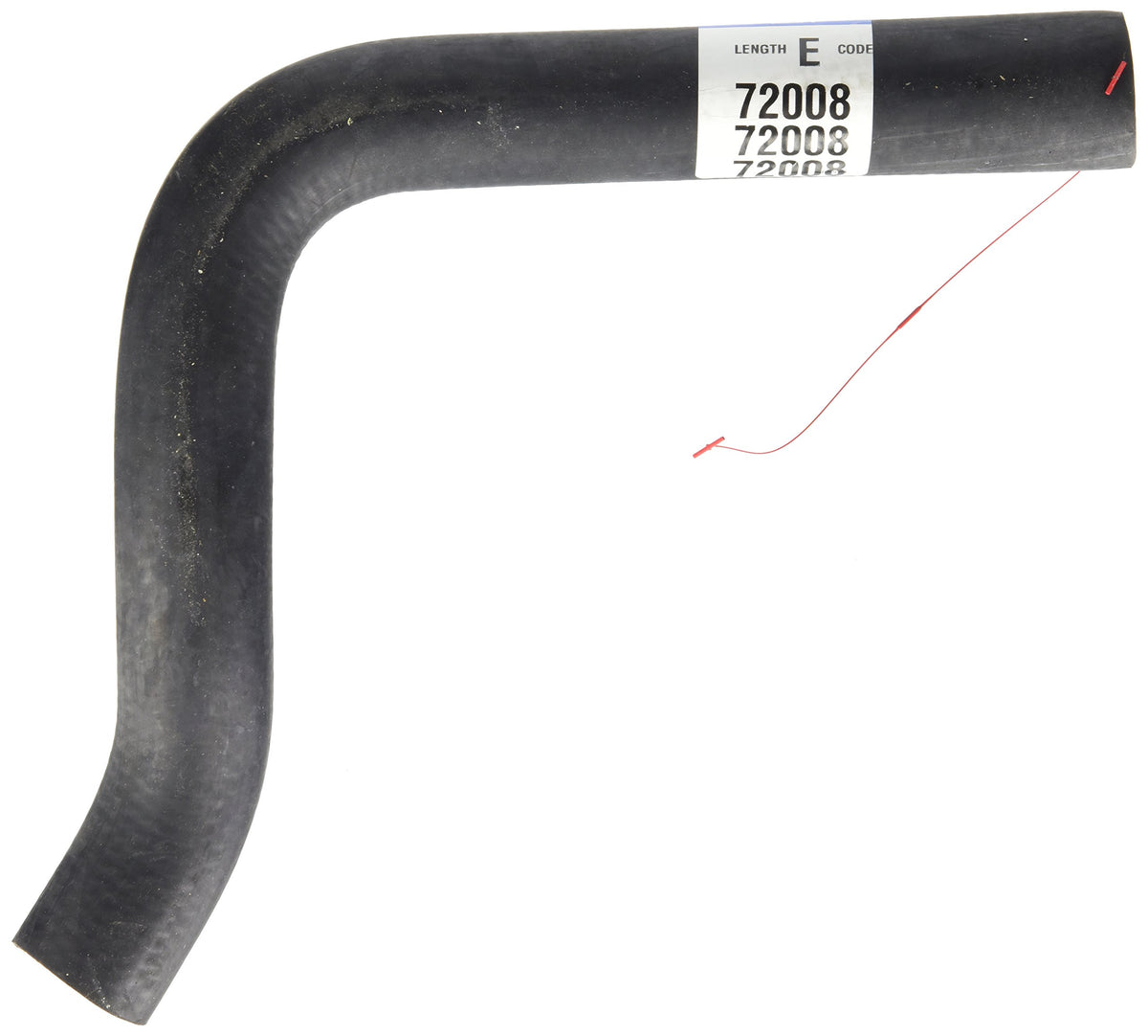 Dayco 72008 Upper Radiator Hose, Black