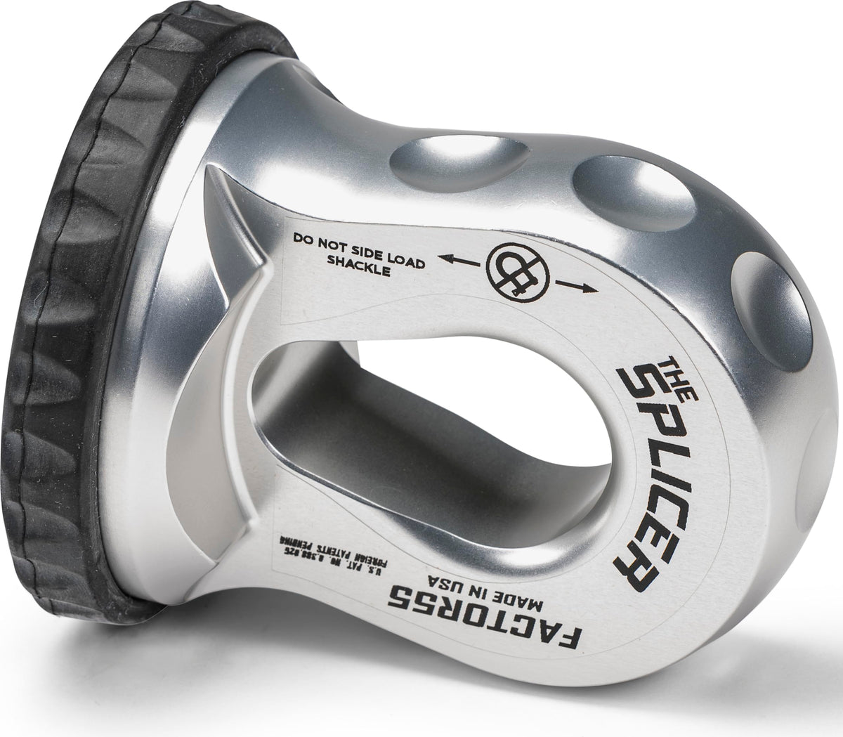 FACTOR 55 00352-05 Factor 55 Splicer Synthetic Rope Shackle, Fits Rope up to 1/2" - Silver