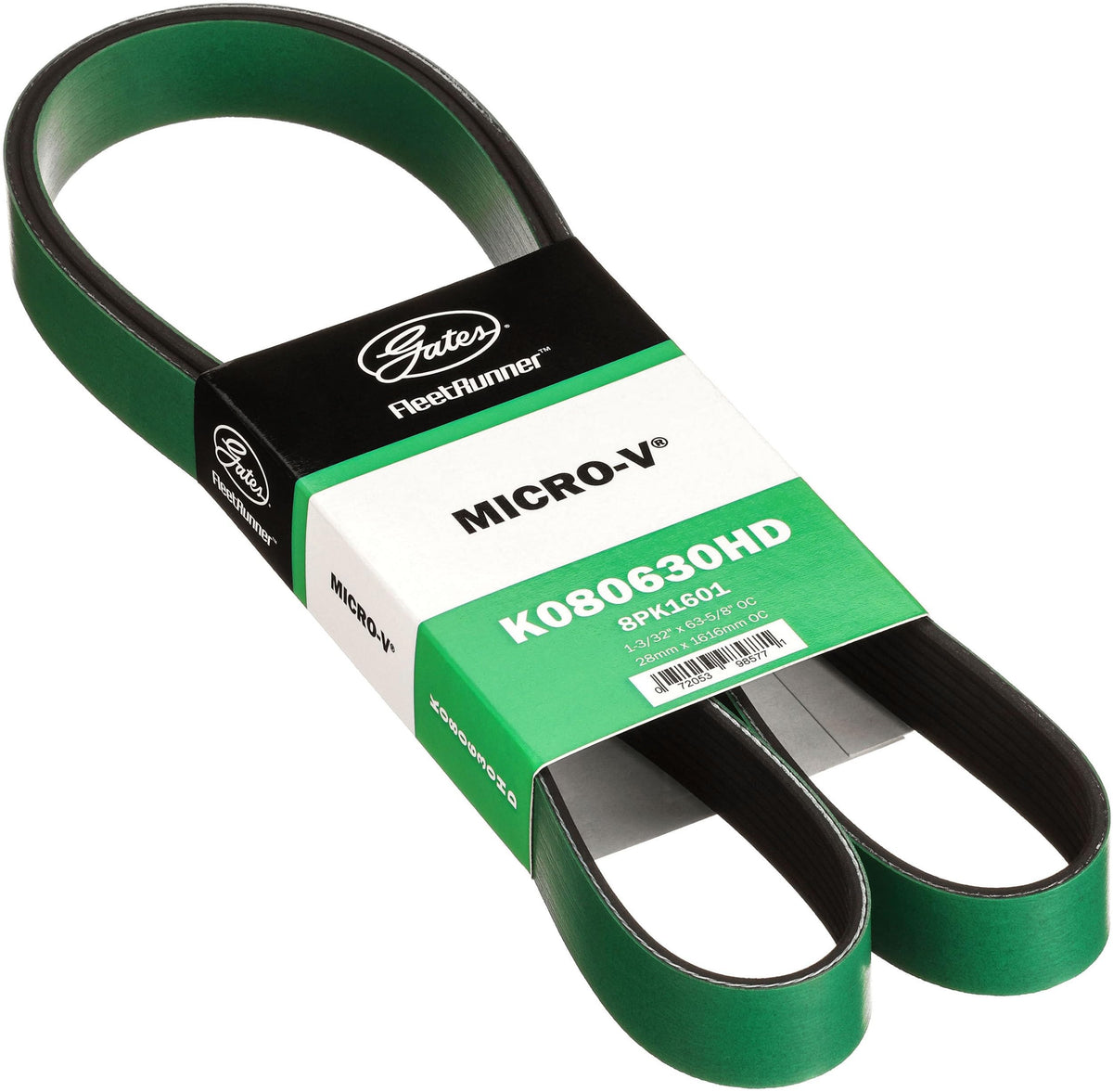 Gates K080630HD FleetRunner Micro-V Serpentine Drive Belt