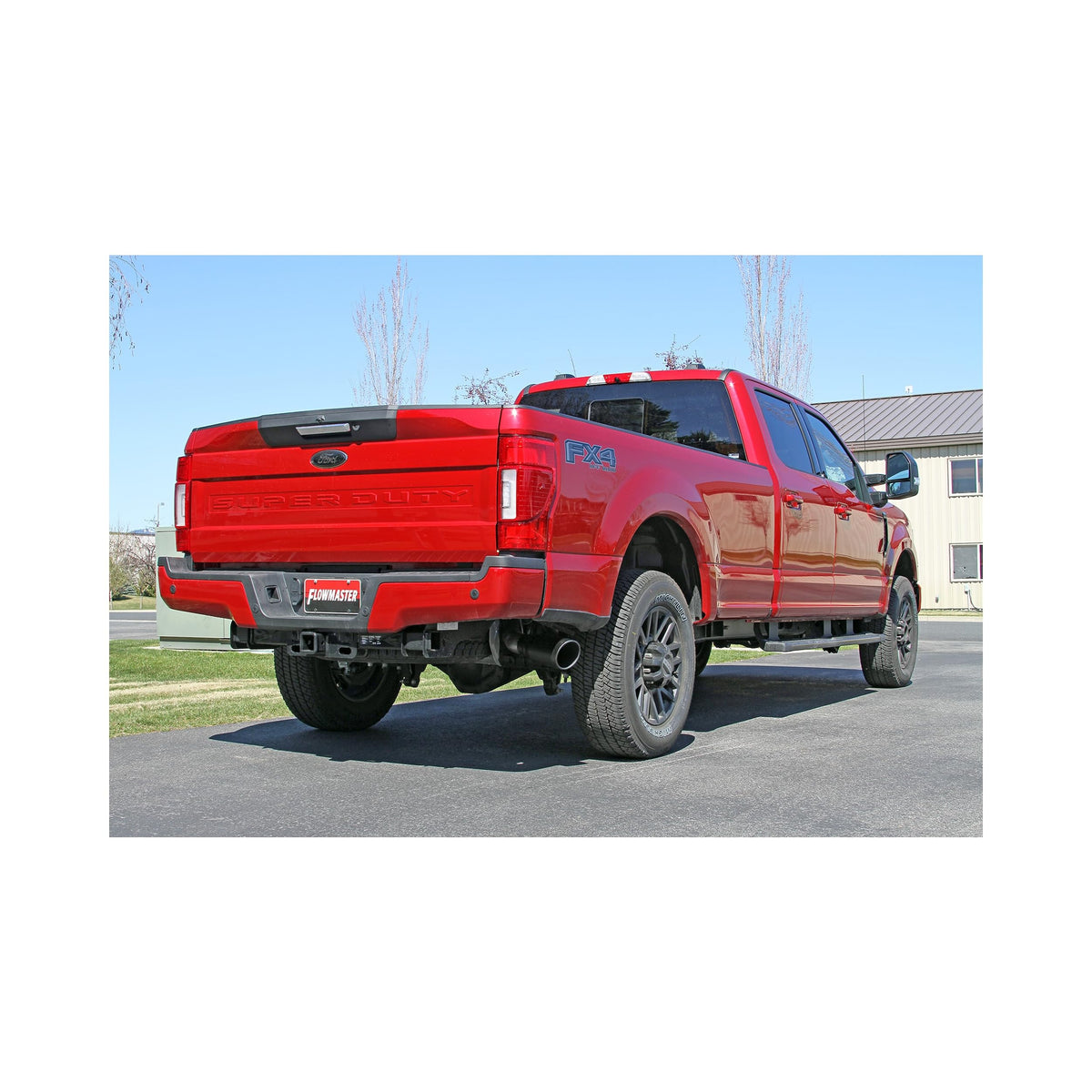 FLOWMASTER 717943 Flowmaster 717943 FlowFX Cat-Back Exhaust Stainless 3.5 Inch Single Side Exit Compatible with 2017-2024 Ford F-250 /F-350 Super Duty 6.2L/7.3L V8. This product is not created or sold by Ford Fits