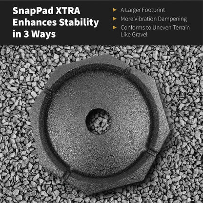 SNAPPAD XTRSP6 SnapPad Xtra RV Leveling Pads - Permanent Jack Stabilizers for RVs - 9" Round Leveling Jack Pads for LCI Leveling System - Heavy Duty Replacement for Blocks - Made in The USA (6-Pack)