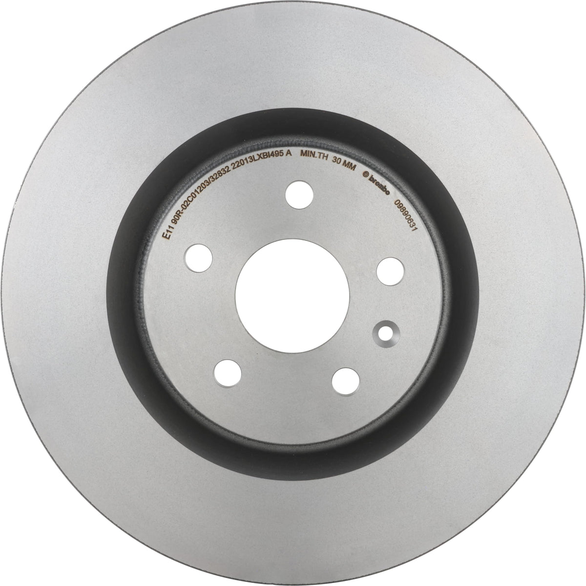 Brembo 09.8906.31 UV Coated Pillar Vented Front Brake Rotor