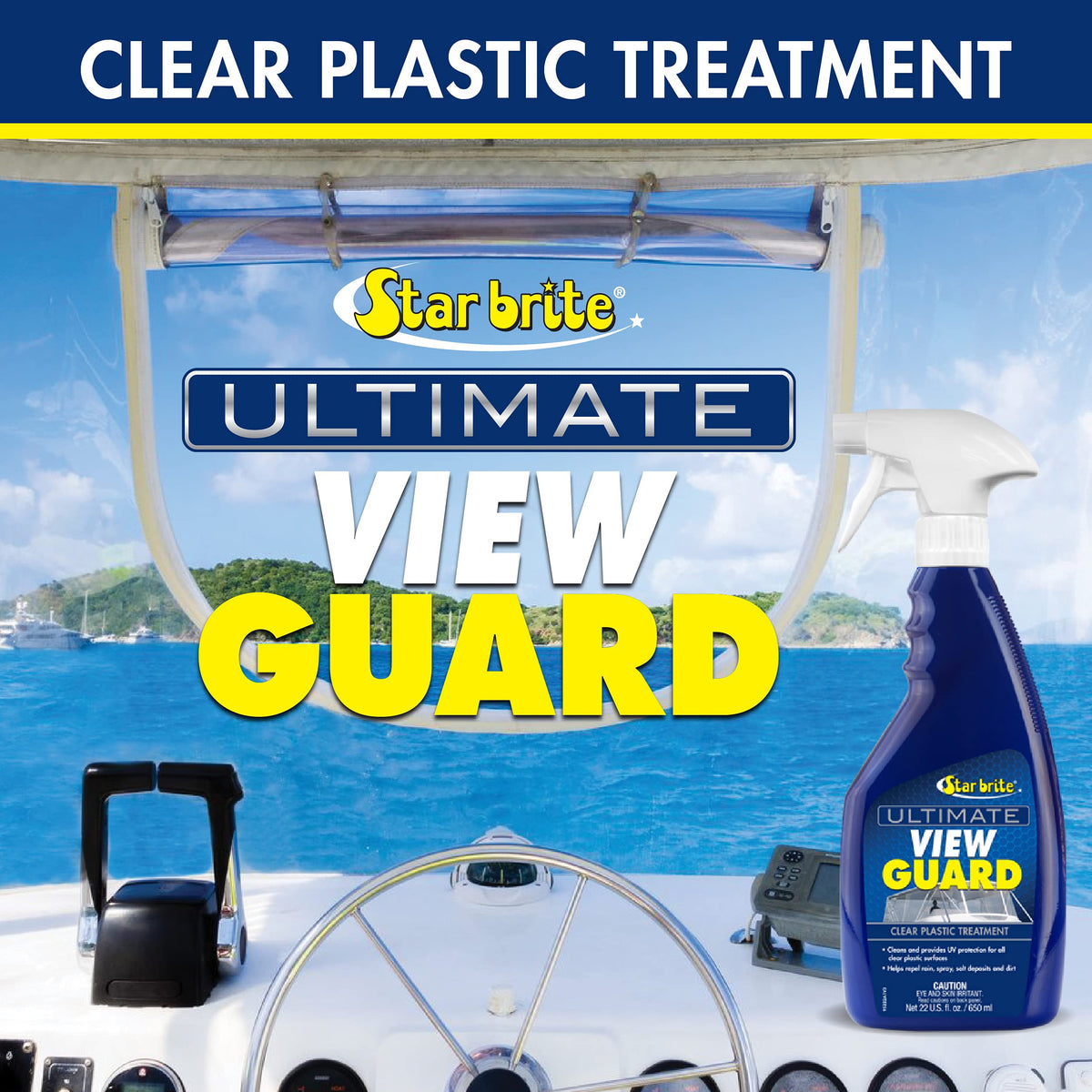 STAR BRITE 095222 Star Brite 095222 ULTIMATE VIEW GUARD CLEAR PLASTIC T