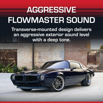 FLOWMASTER 42583 Flowmaster 80 Series Chambered Muffler – 2.50" Offset In/Dual Out