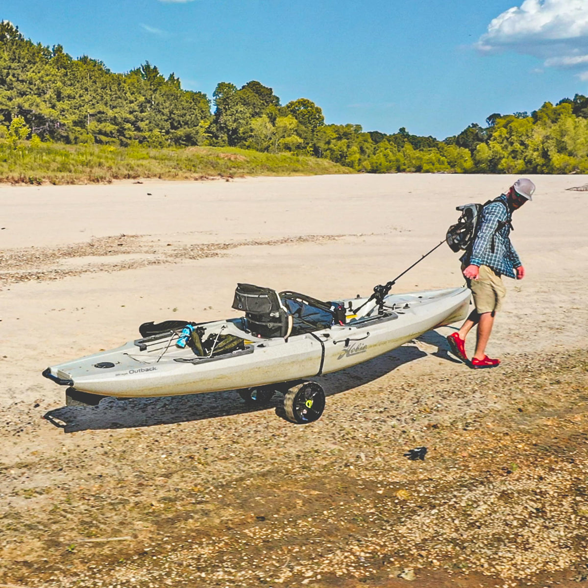 RAILBLAZA 50-0014-71 Railblaza C-Tug R Heavy Duty Kayak and Canoe Trolley with SandTrakzs Wheels