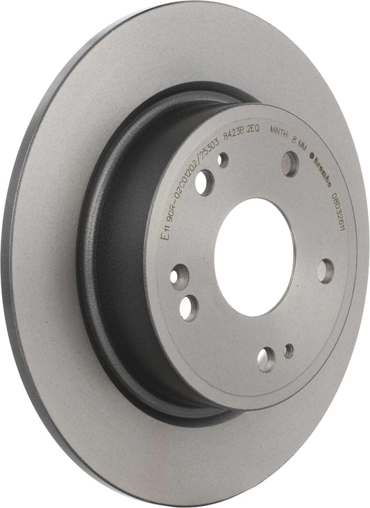 BREMBO 08D32611C02 Brembo 08.D326.11 UV Coated solid Rear Brake Rotor HONDA OE# 42510T7WA01