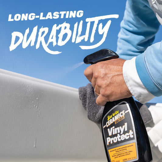 STAR BRITE 203922 STAR BRITE Ceramics Vinyl Protect - Ultimate Upholstery & Vinyl Protection, SiO2 Infused, UV & Stain Resistant