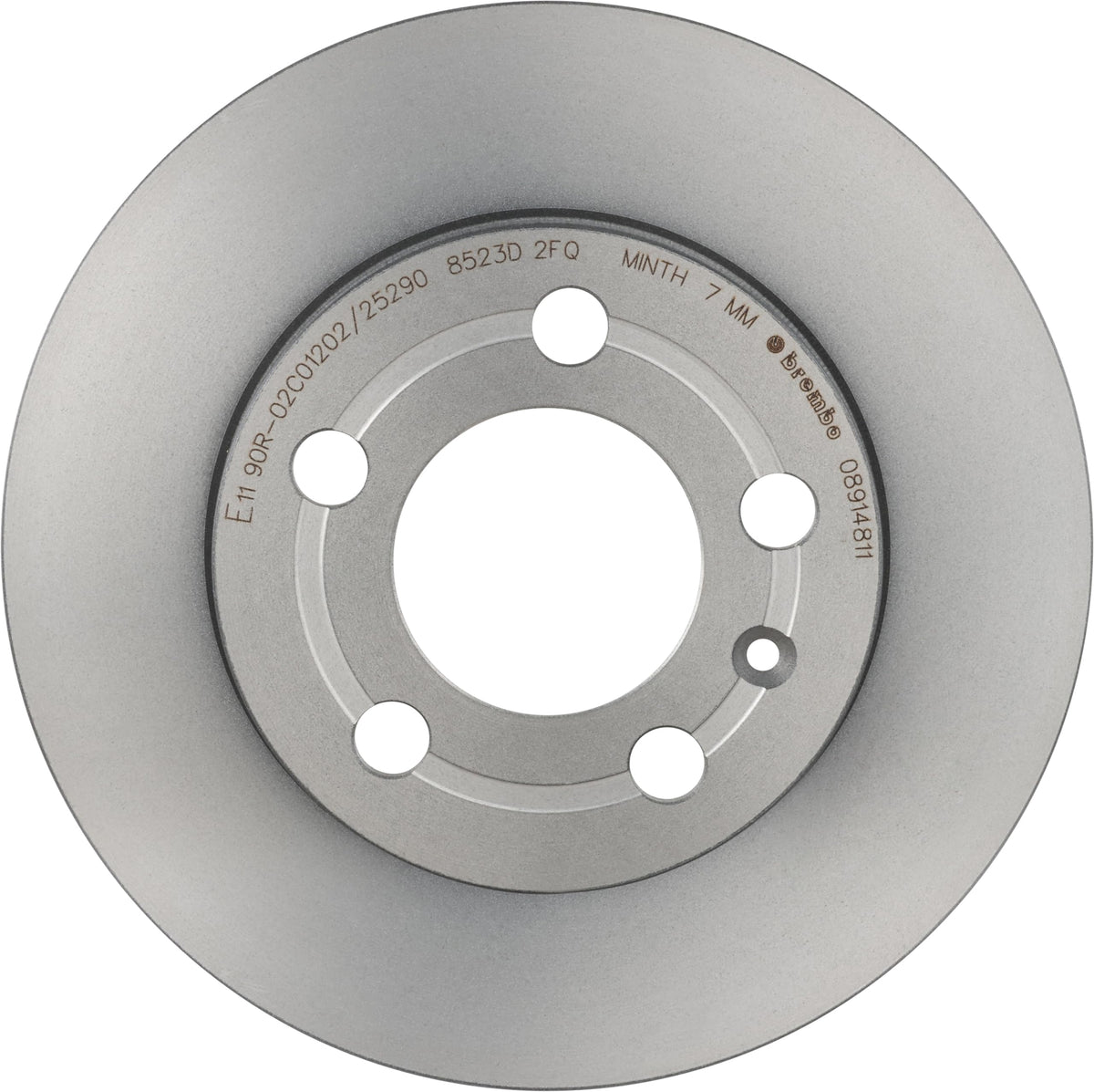 BREMBO 08914811C02 Brembo 08.9148.11 UV Coated solid Rear Brake Rotor AUDI/SKODA/VW OE# 1J0615601D