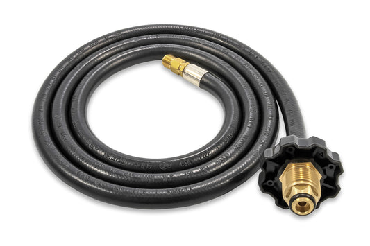 CAMCO 59033 Camco Olympian 5-Foot RV Propane Supply Hose - Built-In Excess Flow Protection - Connects Motorhome to 20/30 lb Propane Tank - Soft-Nose POL x 1/4-Inch Inverted Flare (59033)