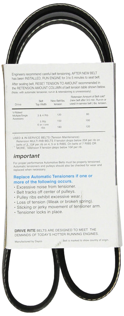 Dayco 5050400DR Serpentine Belt