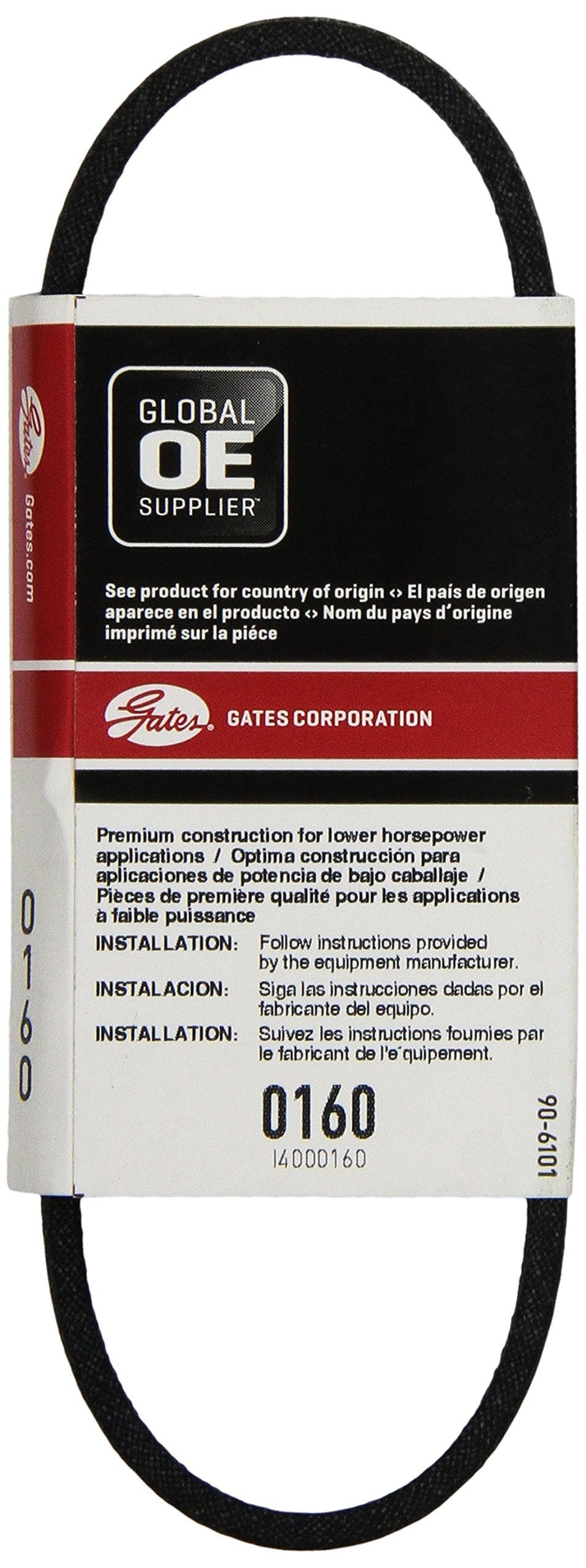 Gates 0160 Truflex Fhp Low Horse Power V Belt