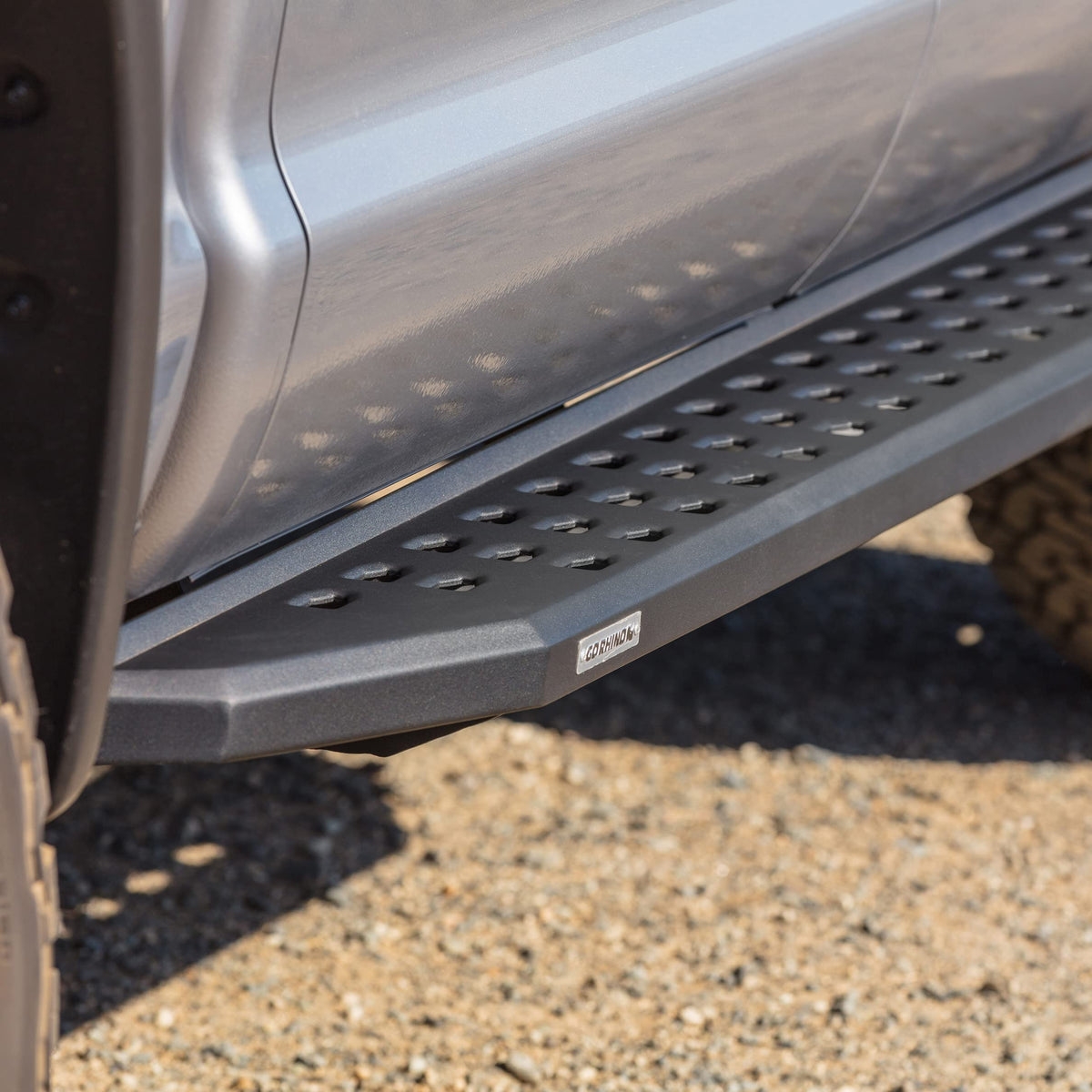 GO RHINO 69441580PC Go Rhino RB20 Running Boards & Brackets | Galvanized Steel, Textured Black | 69441580PC | Fits 2007-2021 Toyota Tundra Double Cab Pickup