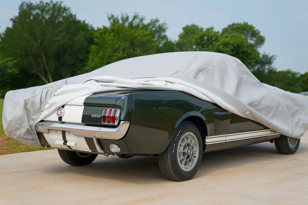 COVERCRAFT C17902FO120AC Premium All-Weather 5-Layer Softback Car Cover with Shelby Snake Logo – OEM-Approved, UV & Dust Protection, Custom Fit for Shelby Vehicles