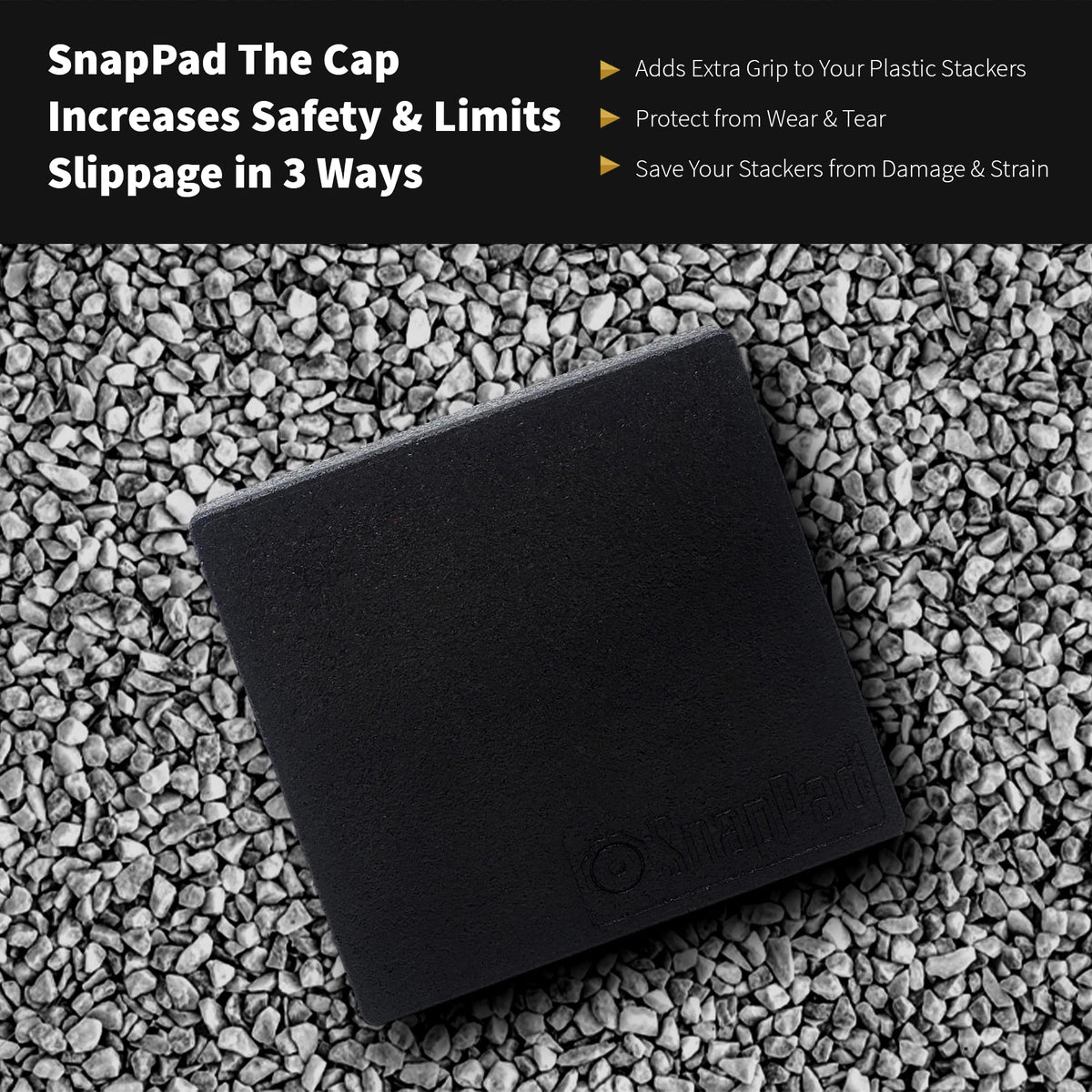 SNAPPAD CAP1 SnapPad RV Leveling Blocks for Plastic Stackers, Includes 8.5" Cap, Adds 1/2" Height, 2.5 lbs Per Cap & 1" Width