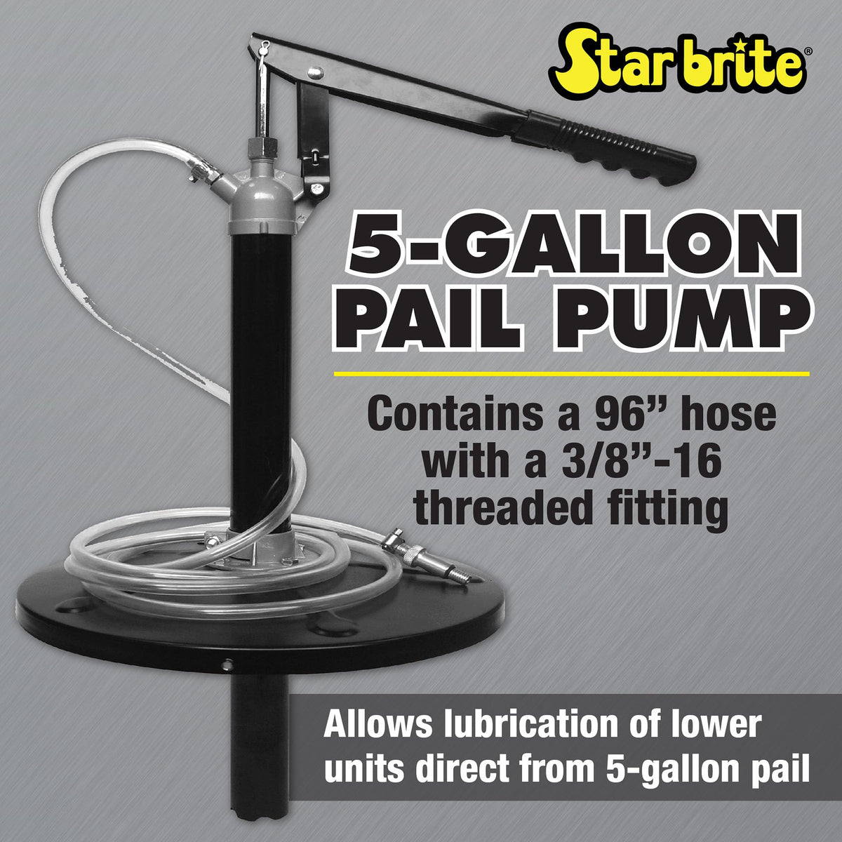 STAR BRITE 027405 Star Brite 027405 LOWER UNIT PAIL PUMP
