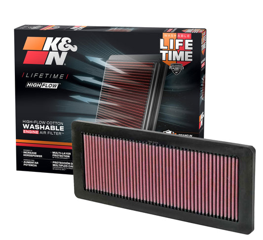 K&N FILTER 33-2936 K&N High-Flow Original Lifetime Engine Air Filter: Increase Power: Premium, Washable: Compatible with 2007-2016 Mini Cooper: (See Product Description for Select Models), 33-2936