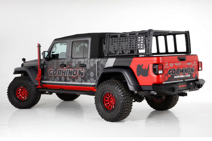 GO RHINO 5950000T-02 Go Rhino XRS Overland Xtreme Rack - Midsize Truck | Steel and Aluminum, Textured Black | 5950000T-01 | Fits 2020-2024 Jeep Gladiator JT, 4-Door