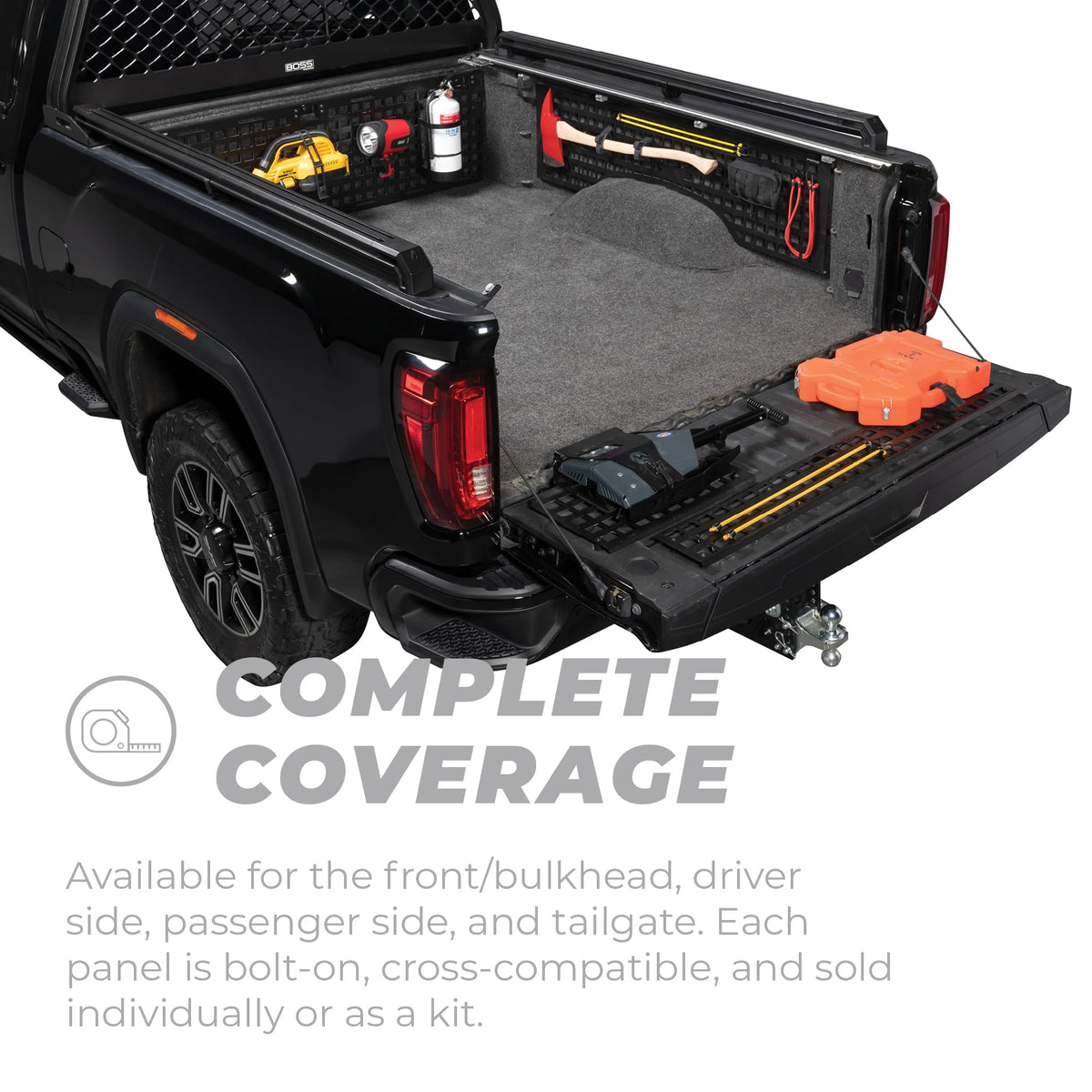 PUTCO 195143 Putco Truck Bed Front Bulk Head MOLLE Panel - Fits Ford Ranger 2019-2026 6'1'' Bed