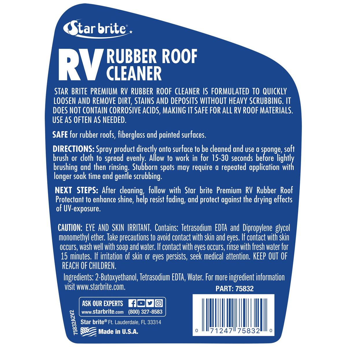 STAR BRITE 075832 Star Brite 075832 RUBBER ROOF CLNR 32 OZ SP