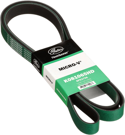 Gates K081065HD FleetRunner Micro-V Serpentine Drive Belt