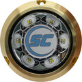 shadow-caster SC3 3" Bronze LED Underwater Boat Light - Dual Color Blue/White Combo - 24 Watts - Tempered Glass Lens