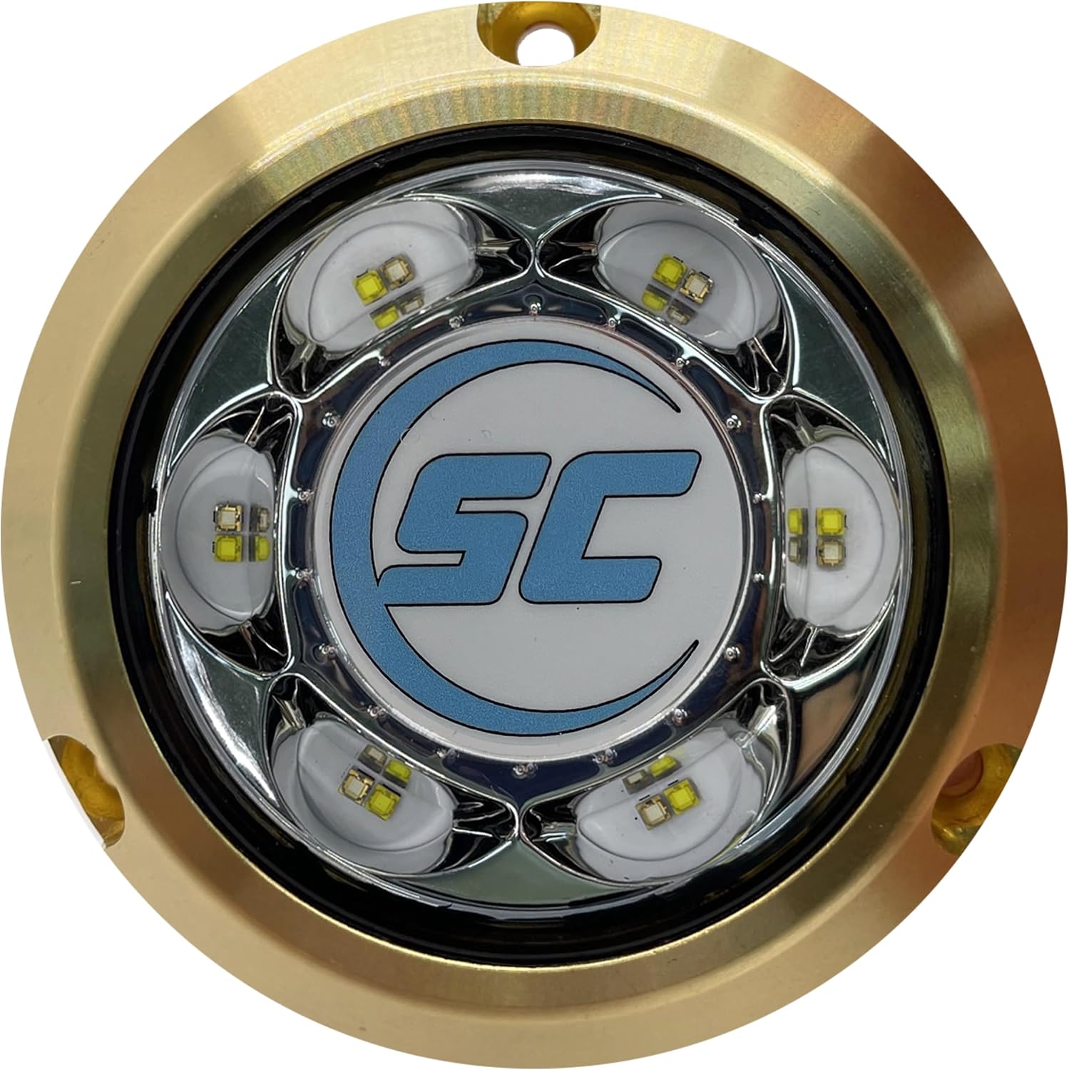 shadow-caster SC3 3" Bronze LED Underwater Boat Light - Dual Color Blue/White Combo - 24 Watts - Tempered Glass Lens