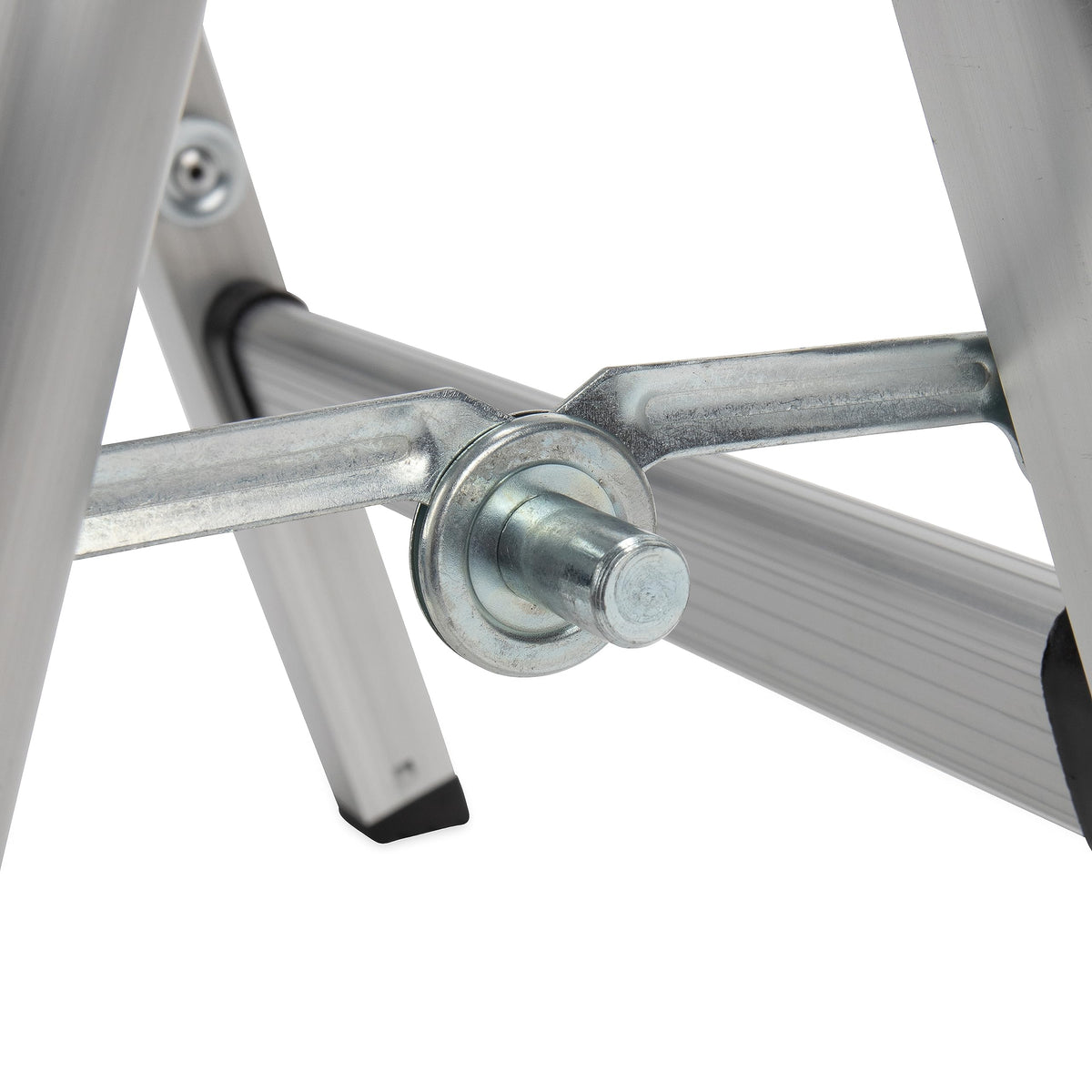 CAMCO 43672 Camco Folding Metal Step Stool - Perfect for Hard to Reach Areas in Kitchens and Closets, Great as a Truck Stool, Folds for Easy Storage (43672), Silver,One Size