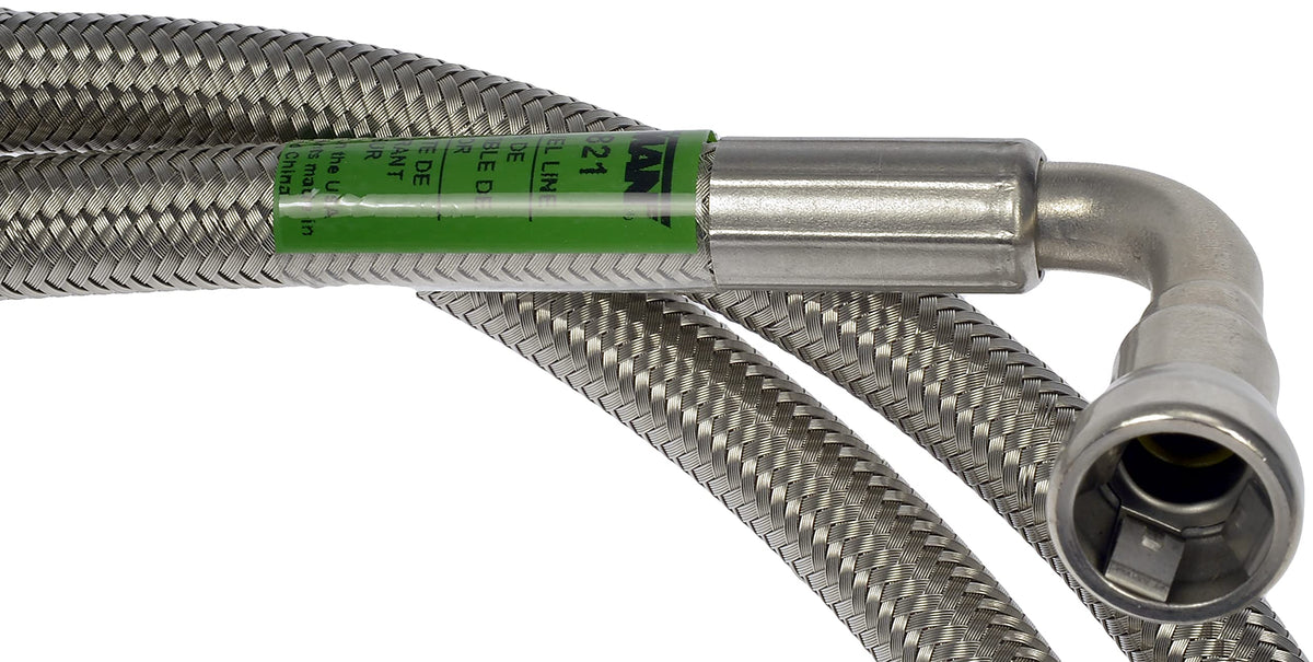 Dorman 819-821 Front Flexible Stainless Steel Braided Fuel Line