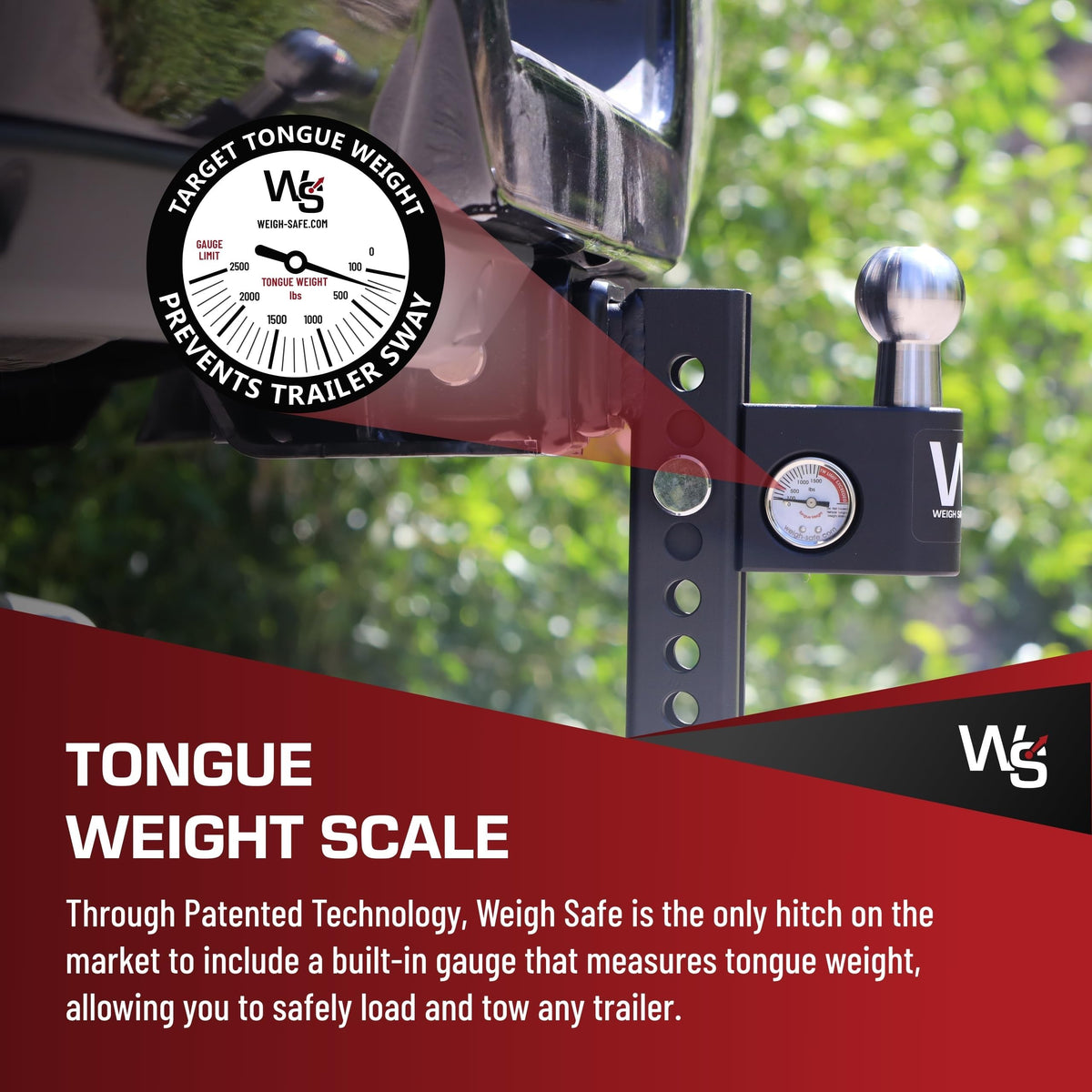 WEIGH SAFE AWS4-2 Weigh Safe AWS4-2 WS AERO HITCH 4' DROP HITCH W/ 2'