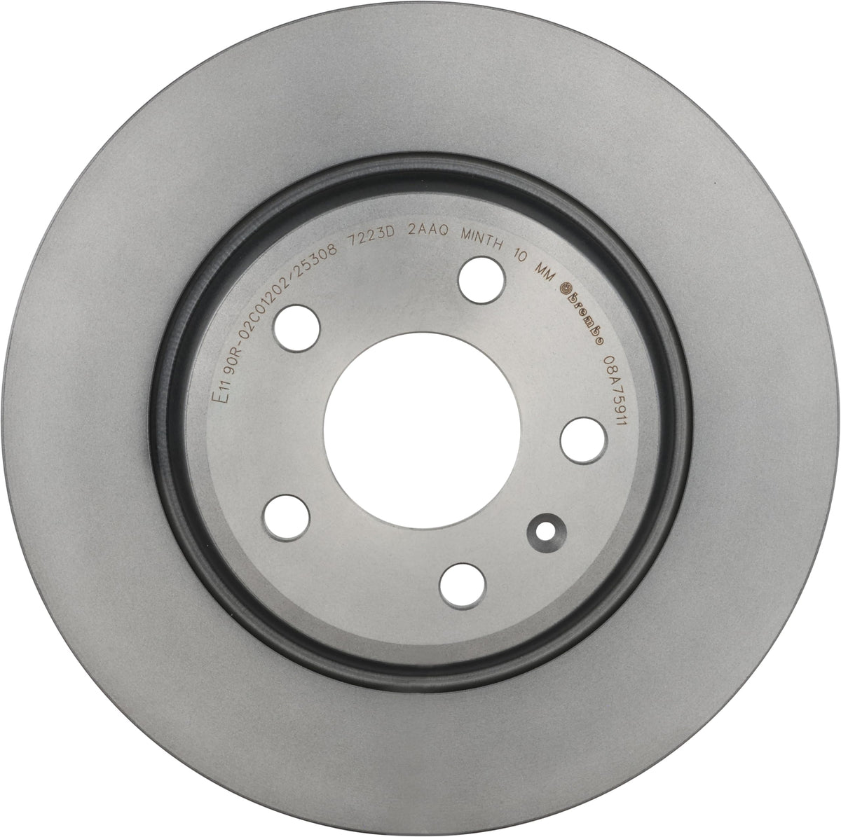 BREMBO 08A75911C02 Brembo 08.A759.11 UV Coated solid Rear Brake Rotor AUDI/AUDI (FAW)/VW (SVW) OE# 8K0615601B