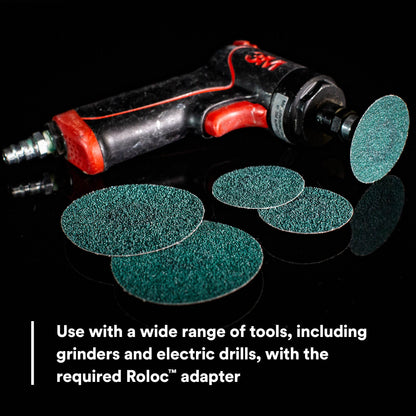 3M 36535 3M Green Corps Roloc Disc, 36535, 60 grit, 3 in, 25 Discs
