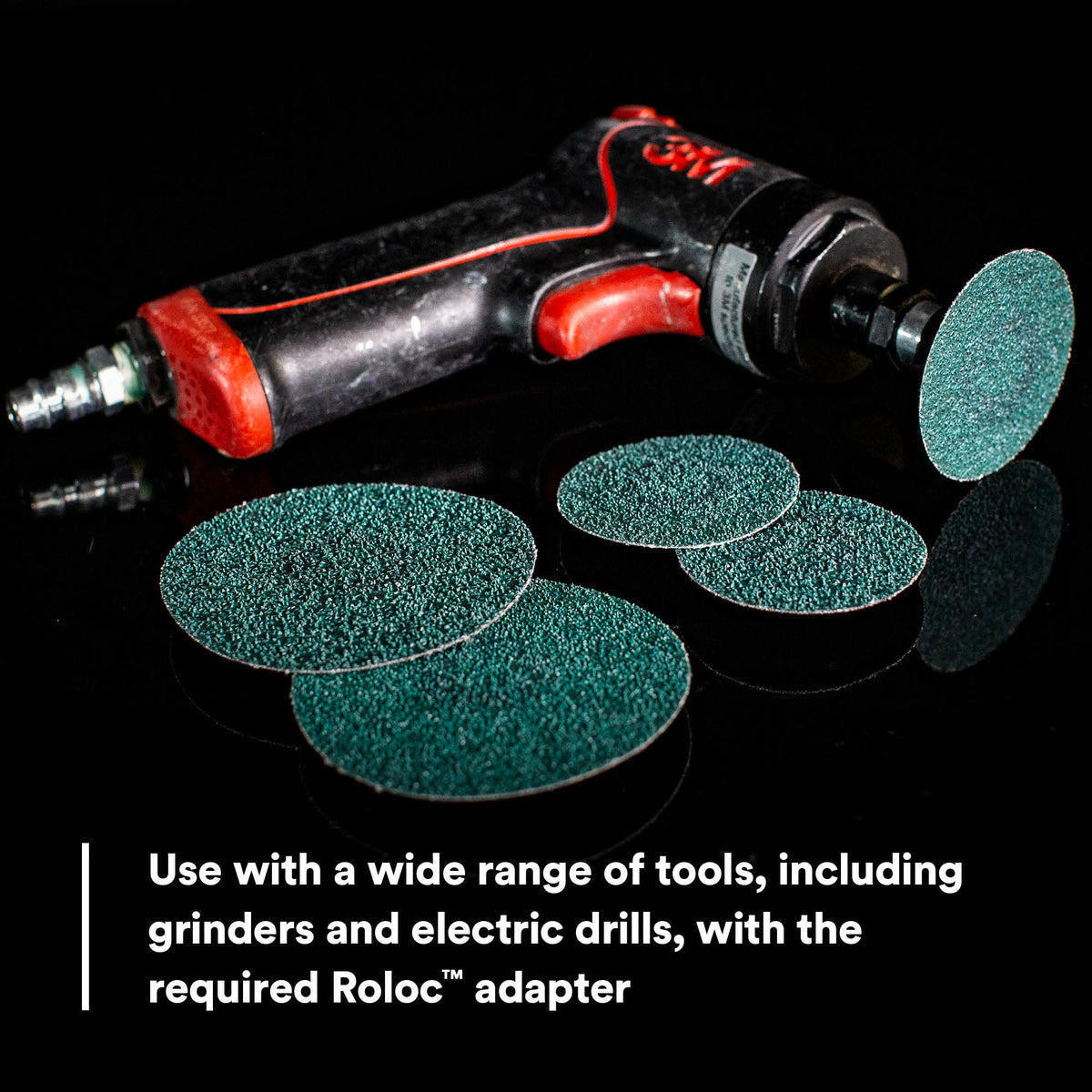 3M 36536 3M Green Corps Roloc Disc 36536, 80+ Grit, 3 in, Pack of 25 Heavy Duty, Quick Change Discs for Grinding, Coating Removal, Fast Cutting