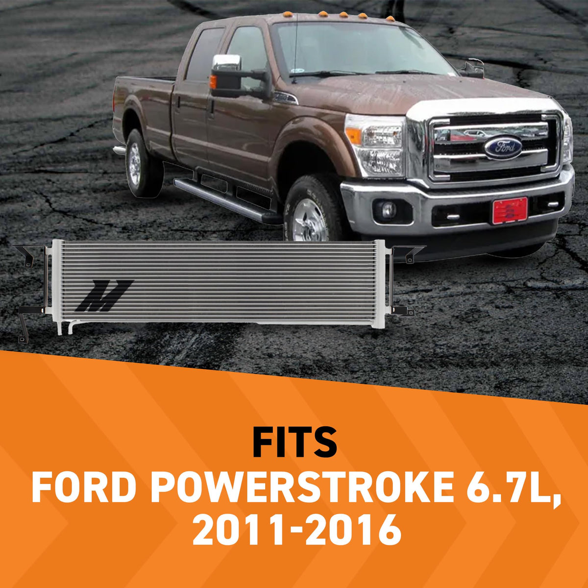 MISHIMOTO MMTC-F2D-11SL Mishimoto MMTC-F2D-11SL Transmission Cooler for Ford Powerstroke 6.7L 2011+