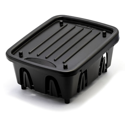 CAMCO 43512 Camco RV Mini Dish Drainer & Tray - Features a Sloped Drain Tray Design, Heavy-Duty Construction - Ideal for Small Spaces, Apartments, Boats, and More -9.5"L x 11.7"W x 4.75"H - Black (43512)