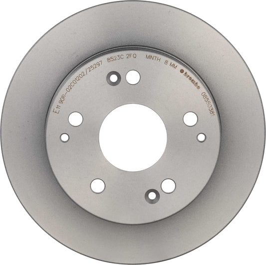BREMBO 08580381C02 Brembo 08.5803.81 UV Coated solid Rear Brake Rotor HONDA/HONDA (GAC) OE# 42510S0D000