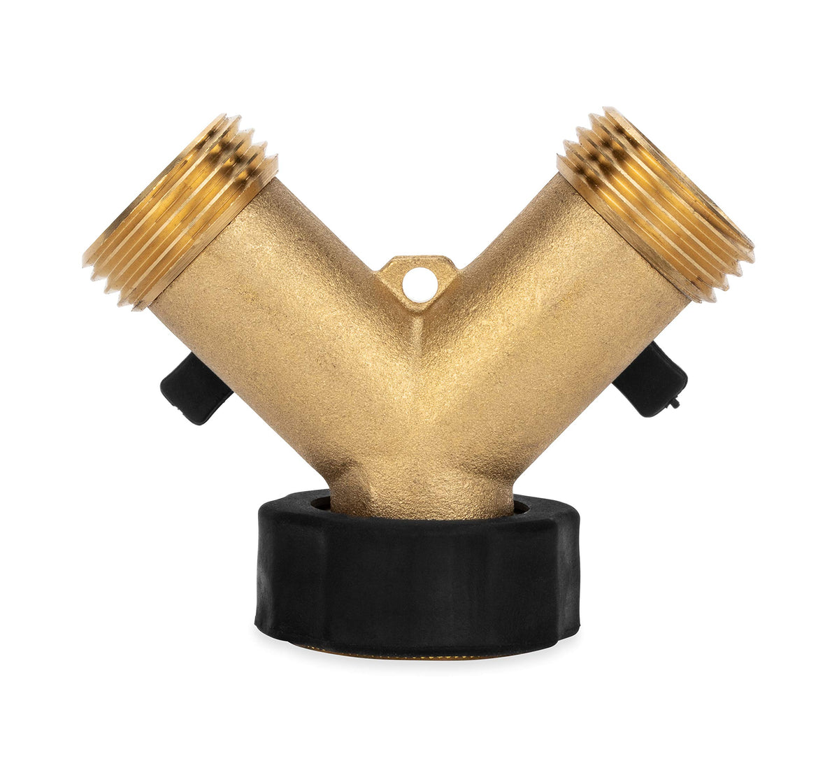 CAMCO 20123 Camco Solid Brass Water Wye Valve- Easy Grip Valve Handles and Simple Water Hose Connection CSA Low Lead Certified - (20123)