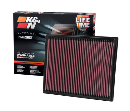 K&N 33-2286 High-Flow Original Lifetime Engine Air Filter