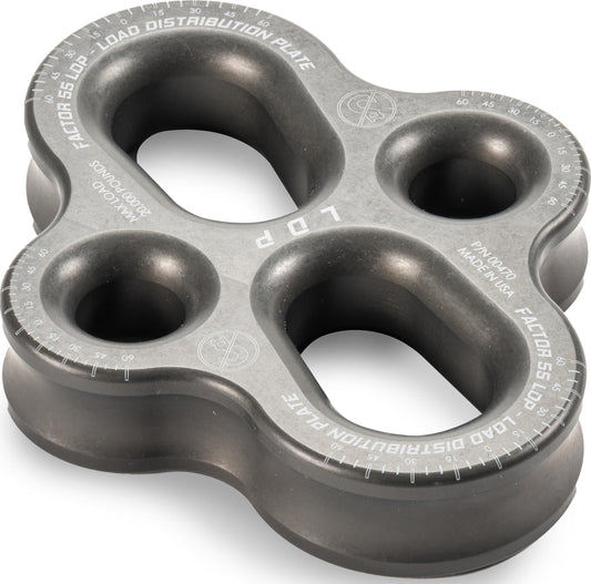 FACTOR 55 00470-06 Factor 55 Load Distribution Rigging Plate for Winching Applications, 20,000 lbs. Working Load Limit - Gray