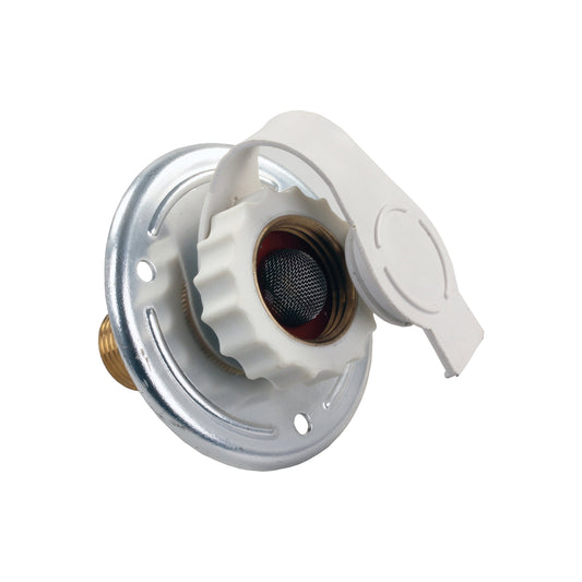 JR PRODUCTS 62185 JR Products 62185 Aluminum City Water Flange - 1/2" MPT x 3/4"