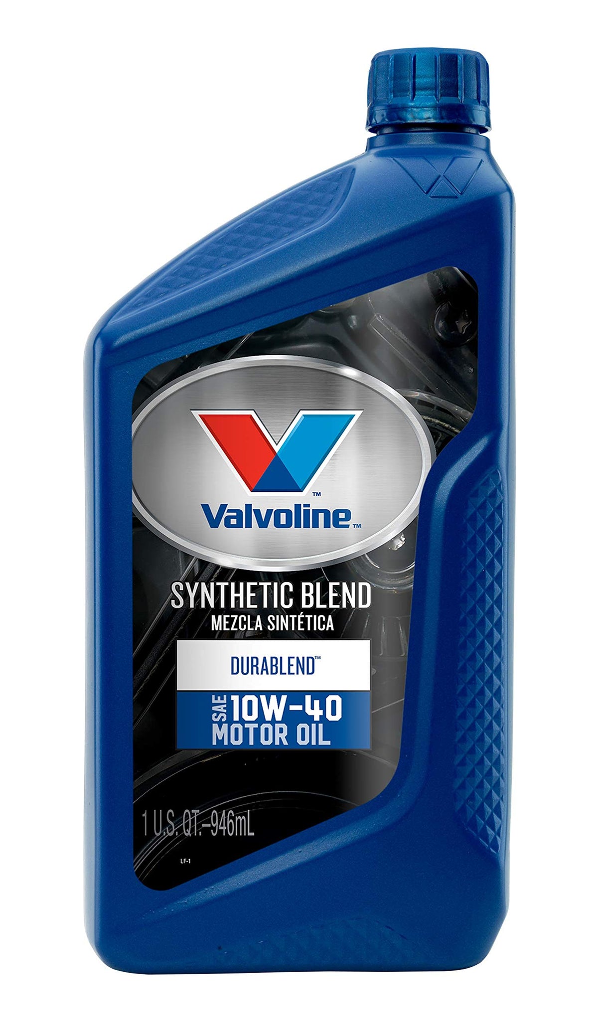 VALVOLINE 797977 Valvoline High Mileage with MaxLife Technology 10W-40 Synthetic Blend Motor Oil 1 Quart