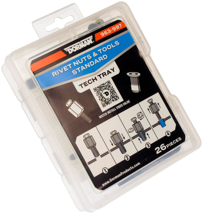 Dorman 963-997 Rivet Nuts and Hand Tool Kit